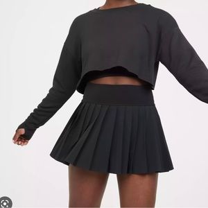 Aerie pleated black tennis skirt